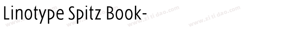 Linotype Spitz Book字体转换